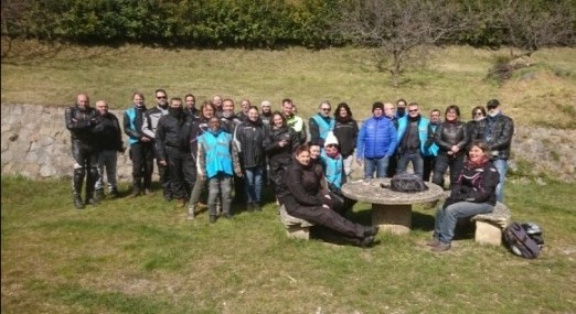 Compte rendu de la journée reprise de guidon 2021 5 Le groupe a Charencon 21.3.2021 2