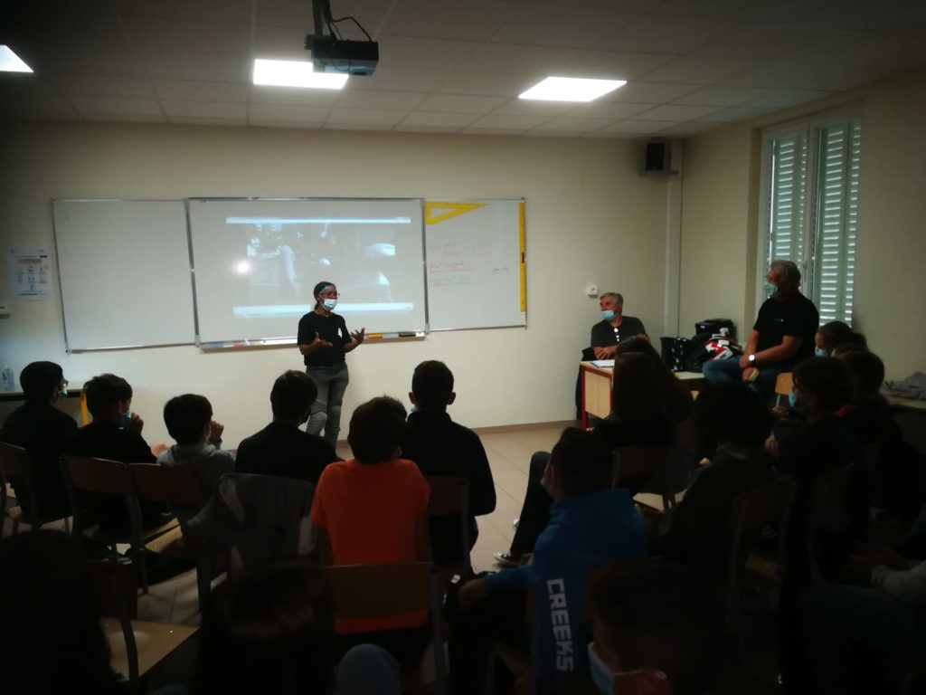 Intervention au collège Anne CARTIER de Livron 1 WhatsApp Image 2021 09 20 at 10.22.44