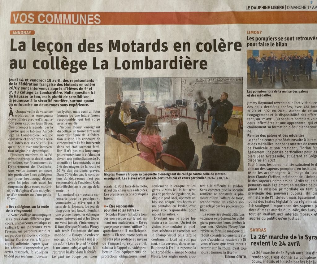 ERJ au collège de la Lombardière à Annonay 1 IMG 7001