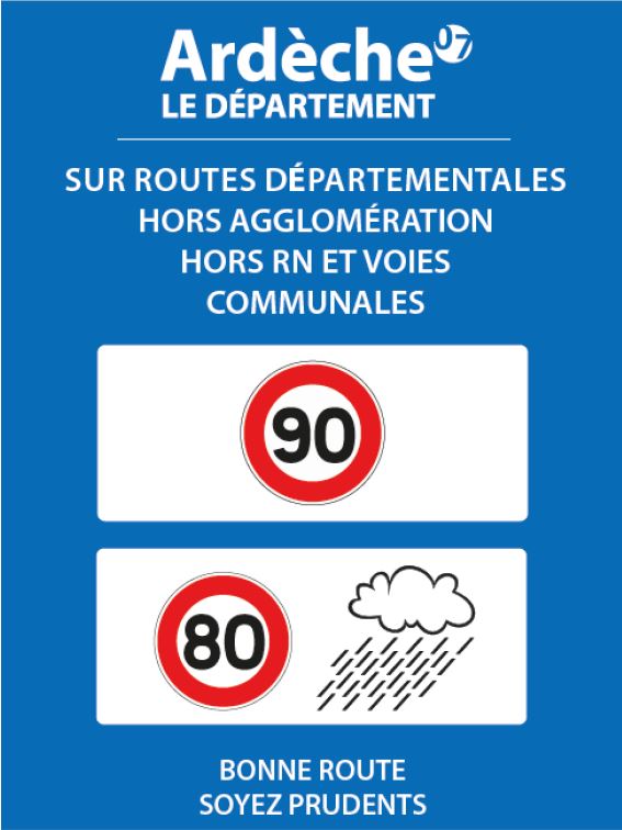 Ardèche : retour au 90 km/h 1 ardeche 90 complet