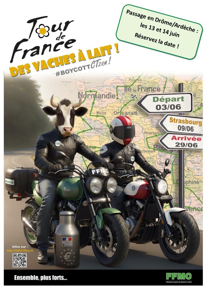 Manif contre le CT: Tour de France des vaches à lait 2 affiche tdfval locale